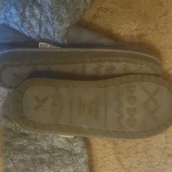 MUK LUKS grey boots sz6 - Picture 3 of 4